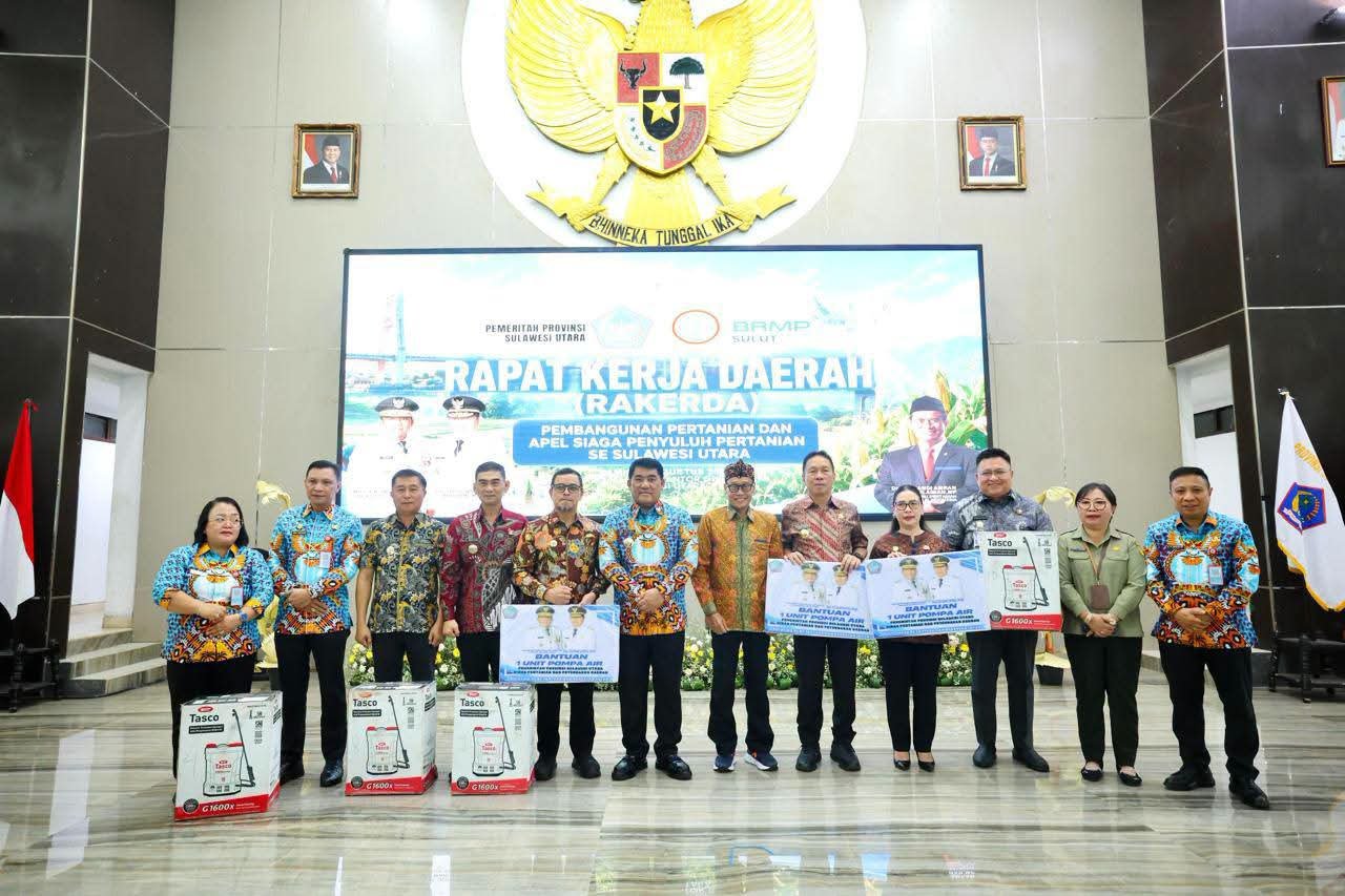 Bupati Franky Wongkar Hadiri Rakerda Pembangunan Pertanian dan Apel Siaga Penyuluh se-Sulut